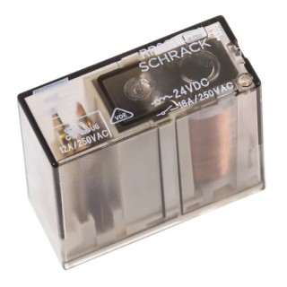 TE Connectivity PCB Non-Latching Relay, 24V DC Coil, 16A Switching Current, SPST RP3SL024