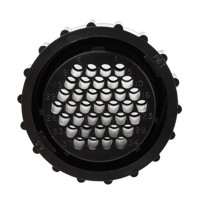 TE Connectivity Circular Connector, 37 Contacts, Cable Mount, Standard Size, Plug Female, IP67, 600V, 3A, Threaded 206150-1