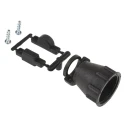 TE Connectivity Black Thermoplastic Cable Clamp, Maximum Bundle Diameter 11.51 mm, Length 35.6 mm, Width 28.6 mm 182655-1