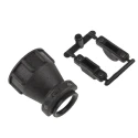 TE Connectivity Black Thermoplastic Cable Clamp, Maximum Bundle Diameter 11.51 mm, Length 35.6 mm, Width 28.6 mm 182655-1