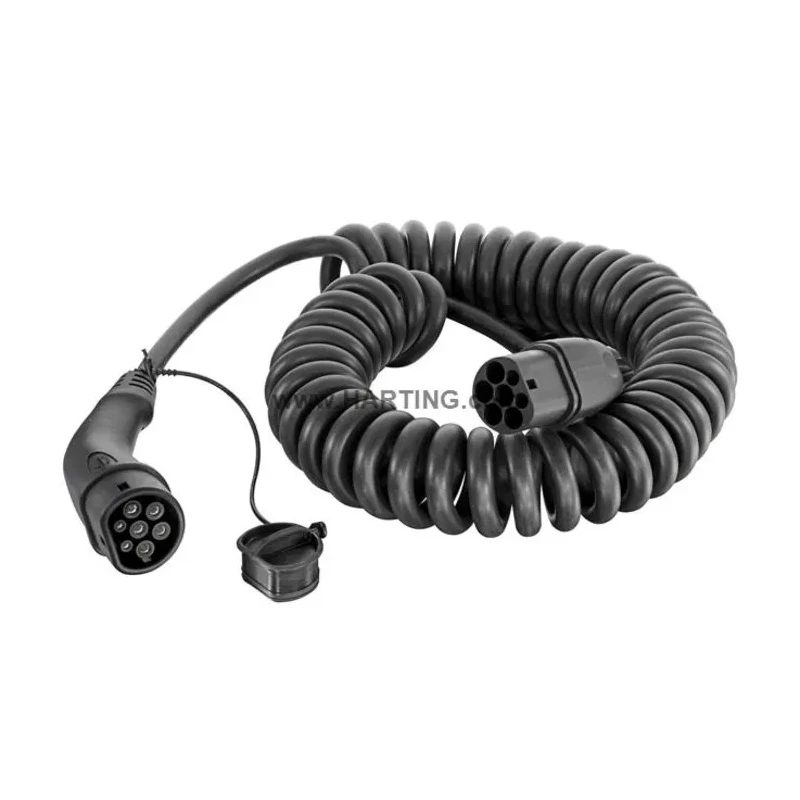 HARTING 20A 22 kW 480V AC 3-Phase EV Charging Cable, Thermoplastic Insulation, 5m Length 08914090302A0