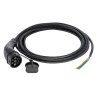 HARTING 20A EV Charging Cable 5 kW 5 m Terminated, Black Sheath, IP44 Protection 8801504004440A1