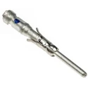 TE Connectivity Male Crimp Circular Connector Contact Contact Size 16, Wire Size 15AWG, 18 AWG, Tin Plated Brass 163082-1