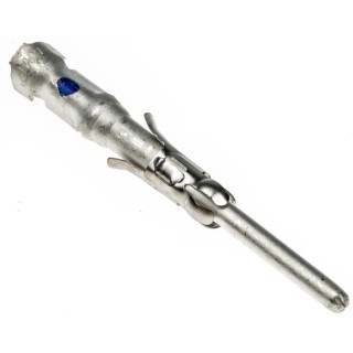 TE Connectivity Male Crimp Circular Connector Contact Contact Size 16, Wire Size 15AWG, 18 AWG, Tin Plated Brass 163082-1