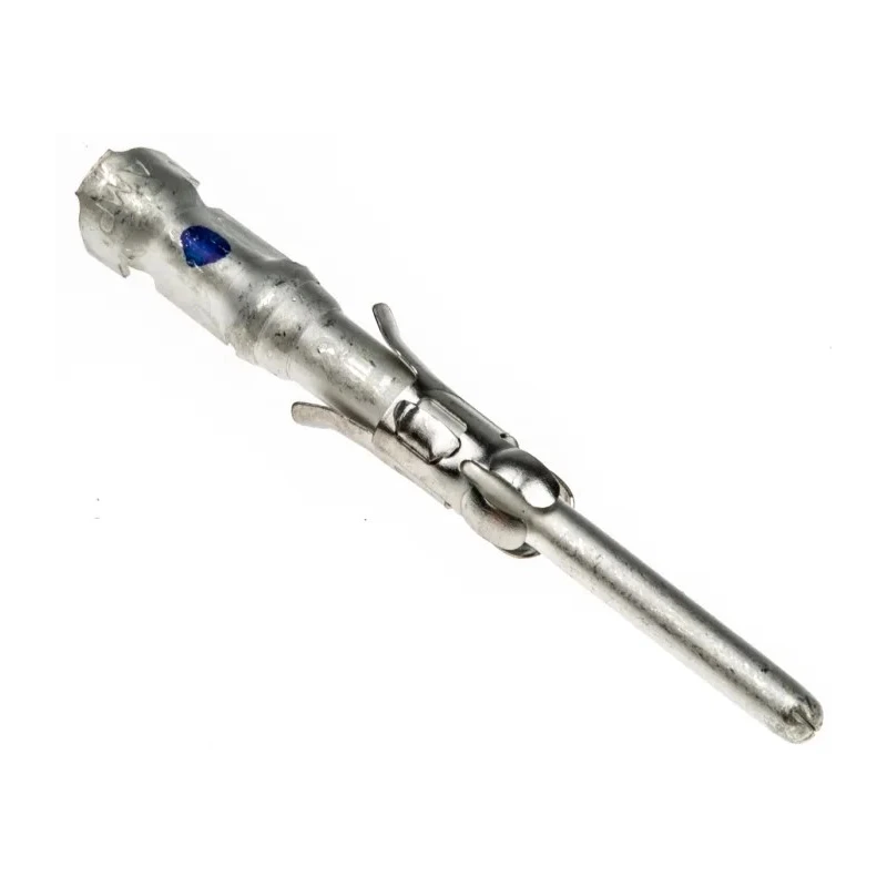 TE Connectivity Male Crimp Circular Connector Contact Contact Size 16, Wire Size 15AWG, 18 AWG, Tin Plated Brass 163082-1