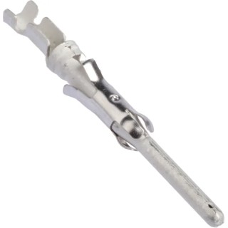 TE Connectivity Male Crimp Circular Connector Contact, Contact Size 16 mm, Wire Size 20, 24 AWG, 13A, 250V, Brass 163086-1