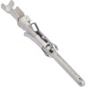 TE Connectivity Male Crimp Circular Connector Contact, Contact Size 16 mm, Wire Size 20, 24 AWG, 13A, 250V, Brass 163086-1