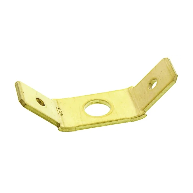 TE Connectivity FASTON 250 Yellow Uninsulated Male Spade Connector, Stud Termination, 6.35 x 0.81 mm Tab Size 142241-1