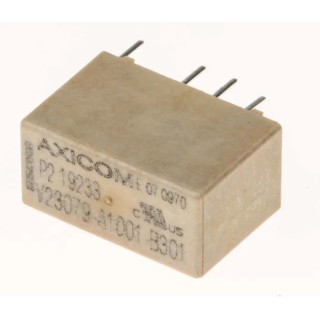TE Connectivity Miniature PCB Signal Relay 5V DC Coil 2A DPDT Gold Plated Contacts V23079A1001B301