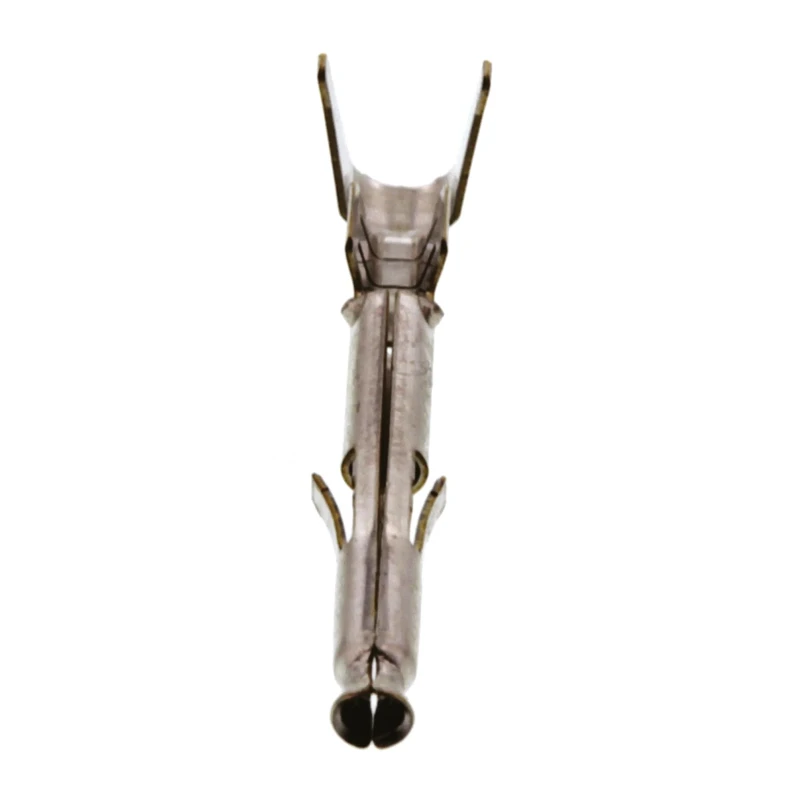 TE Connectivity Mini-Universal MATE-N-LOK Series Female Crimp Terminal, Brass Material, Tin Plated, 22 AWG to 18 170366-1