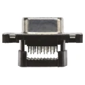 TE Connectivity Amplimite HDF-20 9 Way Right Angle 2.77 mm Pitch Cable D-Sub Connector Female 1658612-4