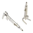 TE Connectivity Mini-Universal MATE-N-LOK Series Male Crimp Terminal 7A Current 20-16 AWG Brass Contact 171638-1