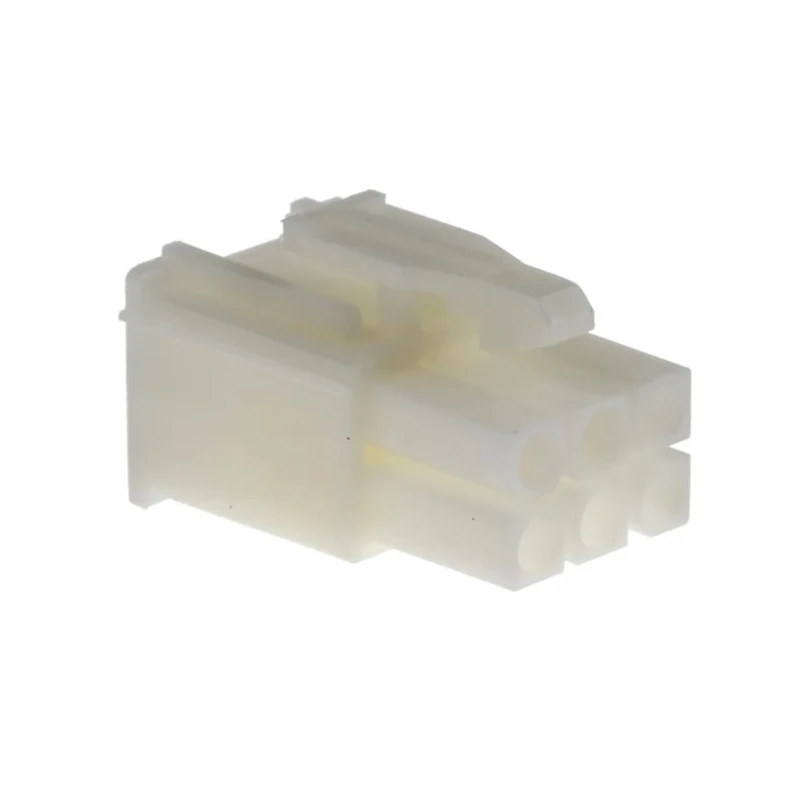 TE Connectivity Mini-Universal MATE-N-LOK Male Connector Housing 6 Way 2 Row 4.2 mm Pitch Nylon 172168-1