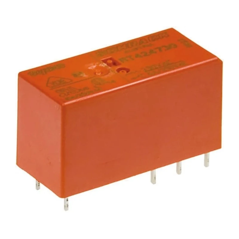 TE Connectivity PCB Power Relay, 230V AC Coil, DPDT, 8A Switching Current, 400V AC, Silver Nickel Alloy Contacts RT424730