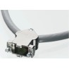 TE Connectivity AMPLIMITE HD-20 Series Steel Angled 9 Way D-Sub Backshell 1534805-1