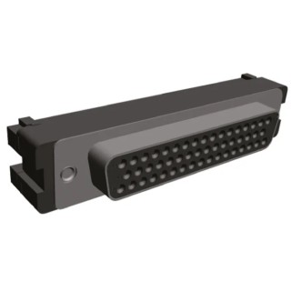 TE Connectivity Amplimite HDF-20 50 Way Right Angle 2.76 mm Pitch Cable D-Sub Connector with 4 to 40 Screw Lock 1658606-1