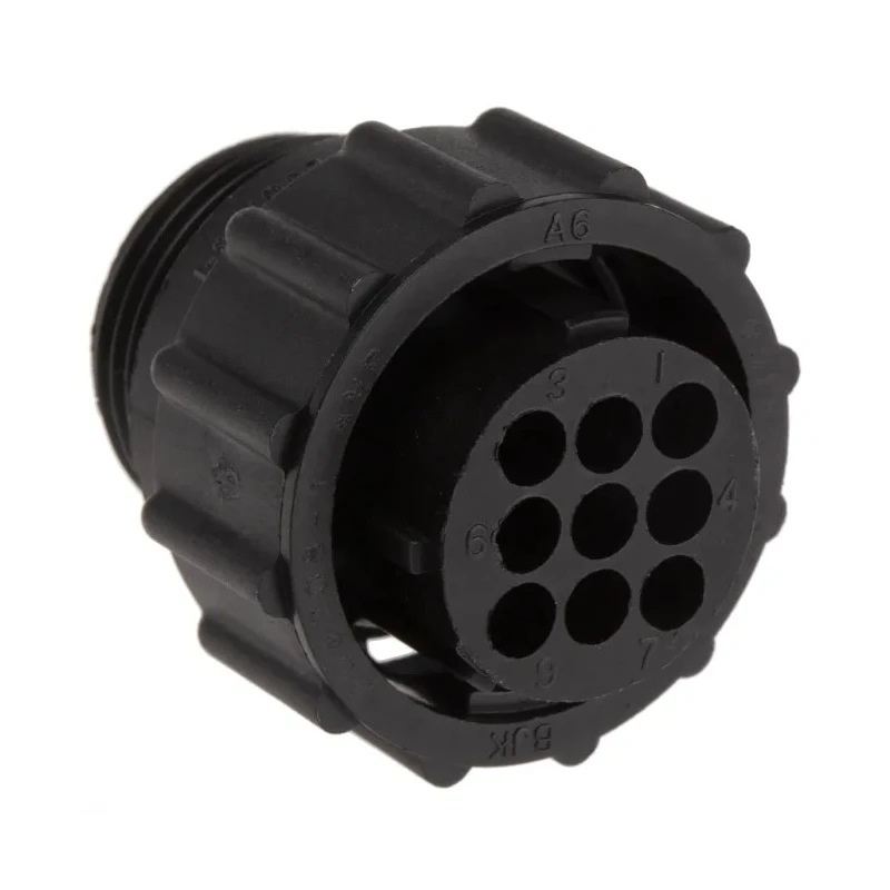 TE Connectivity Circular Connector, 9 Contacts, Cable Mount, Standard Size, Plug Female, CPC Series, 600V, 13A 206708-1