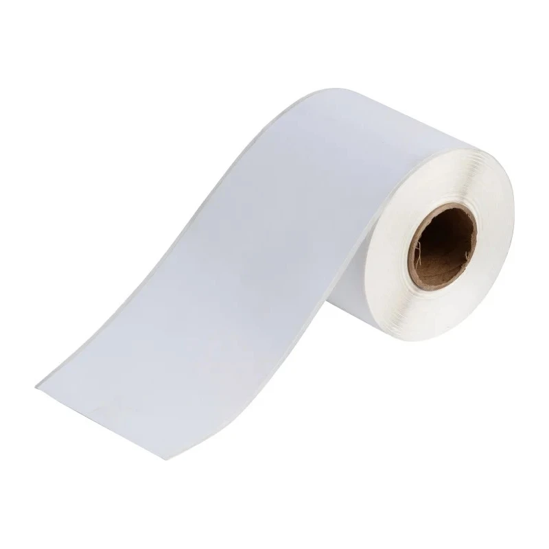 Brady On White Label Roll 101.6 mm Width, 101.6 mm Label Width, 30.48 m Length J20C-4000-2595