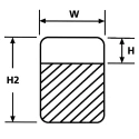 HellermannTyton Transparent White Cable Labels 50.8 mm Width 95.25 mm Length 500 Per 596-06896 TAG6TD1-896-WHCL-896-CL/WH