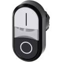 Siemens SIRIUS ACT Series White, Black Momentary Push Button Switch 22 mm Cutout IP69K IP67 IP66 3SU1000-3AB61-0AK0