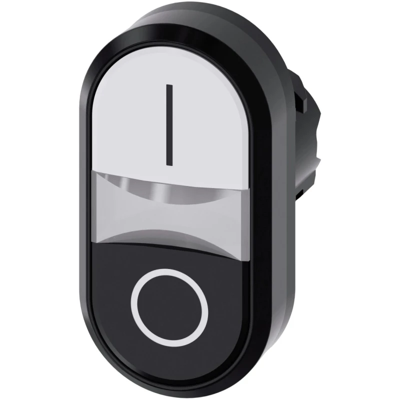 Siemens SIRIUS ACT Series White, Black Momentary Push Button Switch 22 mm Cutout IP69K IP67 IP66 3SU1000-3AB61-0AK0