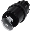 Siemens SIRIUS ACT 2-position Key Switch Head, Momentary Operation, 22 mm Cutout 3SU1000-5BC01-0AA0