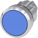 Siemens SIRIUS ACT Series Blue Latching Push Button Switch 22.3 mm Cutout IP69K IP67 IP66 3SU1050-0AA50-0AA0