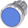 Siemens SIRIUS ACT Series Blue Latching Push Button Switch 22.3 mm Cutout IP69K IP67 IP66 3SU1050-0AA50-0AA0