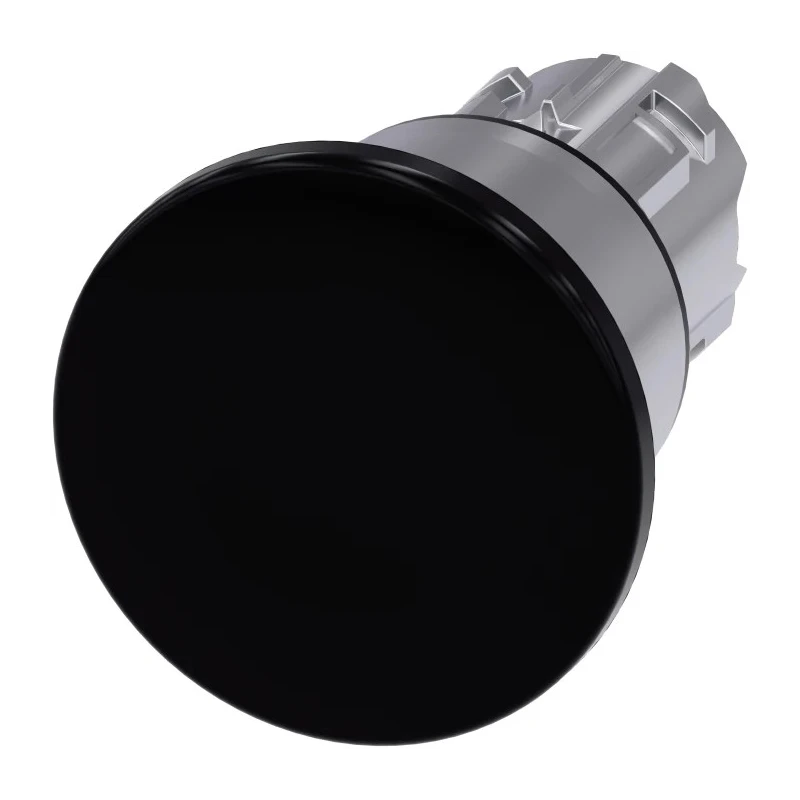 Siemens SIRIUS ACT 3SU10 Series Black Latching Push Button Switch 22 mm Cutout IP69K IP67 IP66 3SU1050-1BA10-0AA0