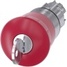 Siemens Emergency Stop Push Button Head 40 mm Diameter, Key Release, Mushroom Style, IP69K Rated 3SU1050-1HF20-0AA0