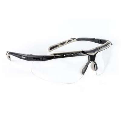 Riley FLUX Safety Spectacles Impact Resistant UV Resistant Clear Lens Black Thermoplastic Frame RLY00484