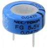 KEMET 4.7 F Electric Double Layer Supercapacitor 5.5V DC Polar Radial Terminal Through Hole FG0H475ZF
