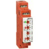 Broyce Control Monitoring Relay, 1 Phase, SPDT Contact Configuration, DIN Rail Mount, 230V AC LCVR/2 230V