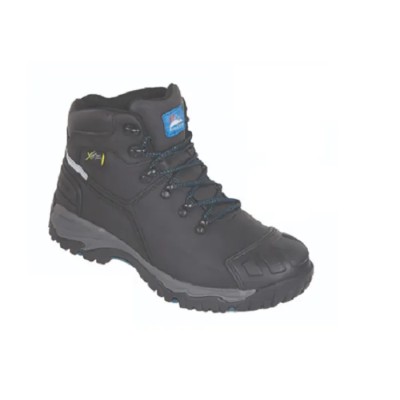 Himalayan Black Steel Toe Capped Unisex Safety Boots Size 7 UK, EU 41, EN ISO 20345 5208-07