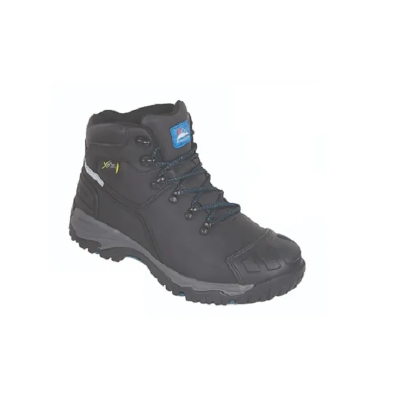 Himalayan Black Steel Toe Capped Unisex Safety Boots Size 7 UK, EU 41, EN ISO 20345 5208-07