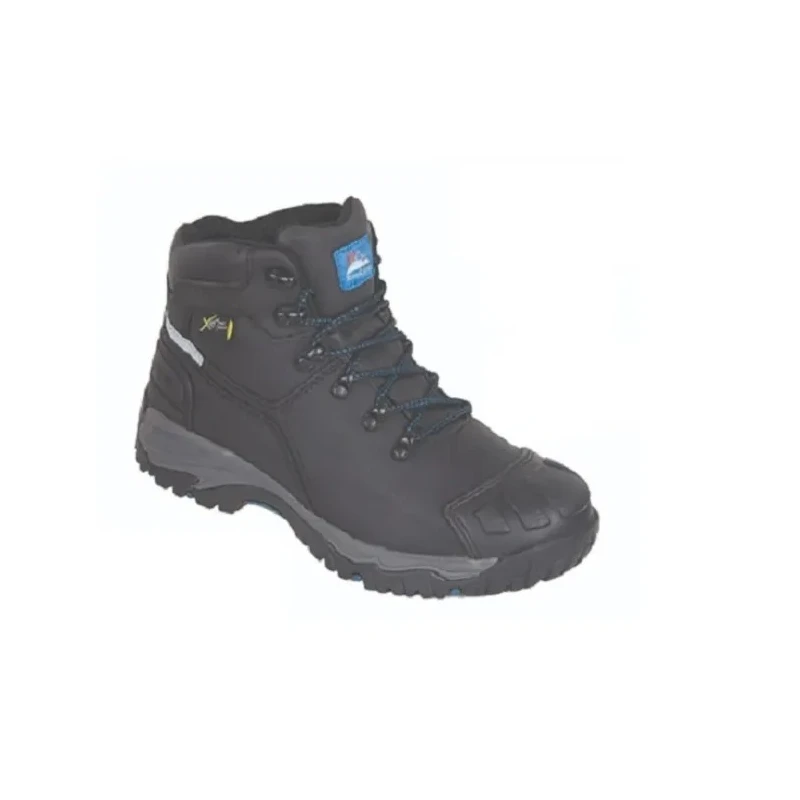 Himalayan Black Steel Toe Capped Unisex Safety Boots Size 11 EU 45 with 200 Joule Toecap Protection 5208-11