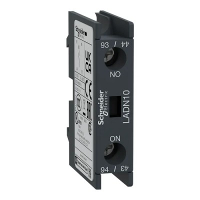 Schneider Electric Auxiliary Contact Block 1 Contact 1 NO Front Mount 10 A 690V AC LADN10