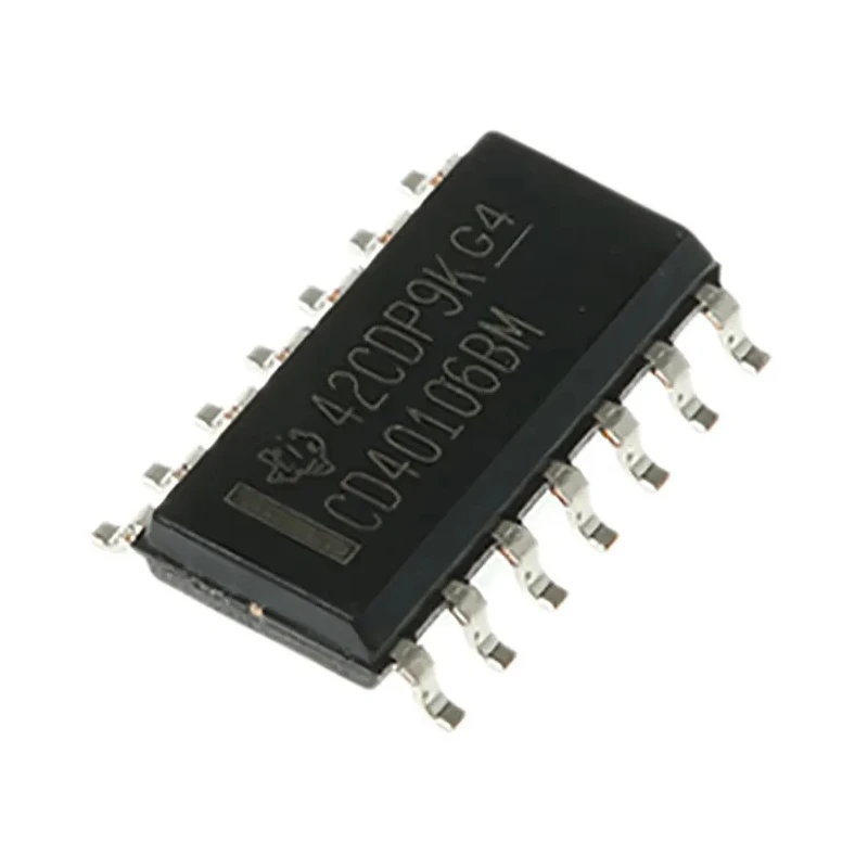 Texas Instruments Schmitt Trigger Input Inverter 6 Elements, 14-Pin SOIC CD40106BM