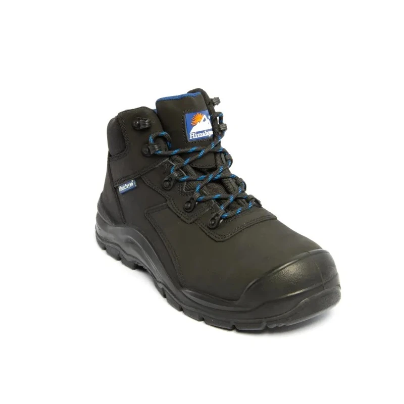 Himalayan Black Composite Toe Capped Unisex Safety Boots Size UK 10 EU 44 Slip Resistant Heat Resistant EN ISO 20345 B4211-10