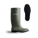Dunlop Green Unisex Safety Boots Size EU 43, Size UK 9, Size US 10, Water Resistant, Steel Midsole PVC Upper 380VP.43