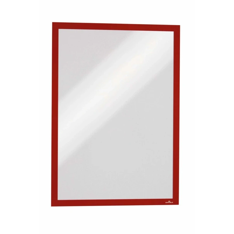 Durable Red A3 Wall-Mount Frame, 446 mm Height, 325 mm Width, Plastic Material 486803