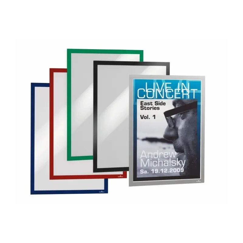 Durable Silver A3 Wall-Mount Frame 445 mm Height 325 mm Width Plastic 487323