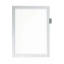 Durable Silver Wall-Mount Polyvinyl Chloride Frame A4 Document Size 323 mm Height 254 mm Width 499323