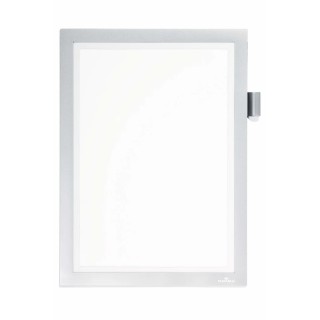 Durable Silver Wall-Mount Polyvinyl Chloride Frame A4 Document Size 323 mm Height 254 mm Width 499323