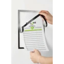 Durable Silver Wall-Mount Polyvinyl Chloride Frame A4 Document Size 323 mm Height 254 mm Width 499323