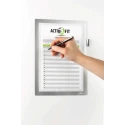 Durable Silver Wall-Mount Polyvinyl Chloride Frame A4 Document Size 323 mm Height 254 mm Width 499323