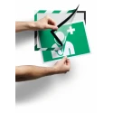 Durable Wall-Mount Frame Green White A4 375mm Height 236mm Width 4944131