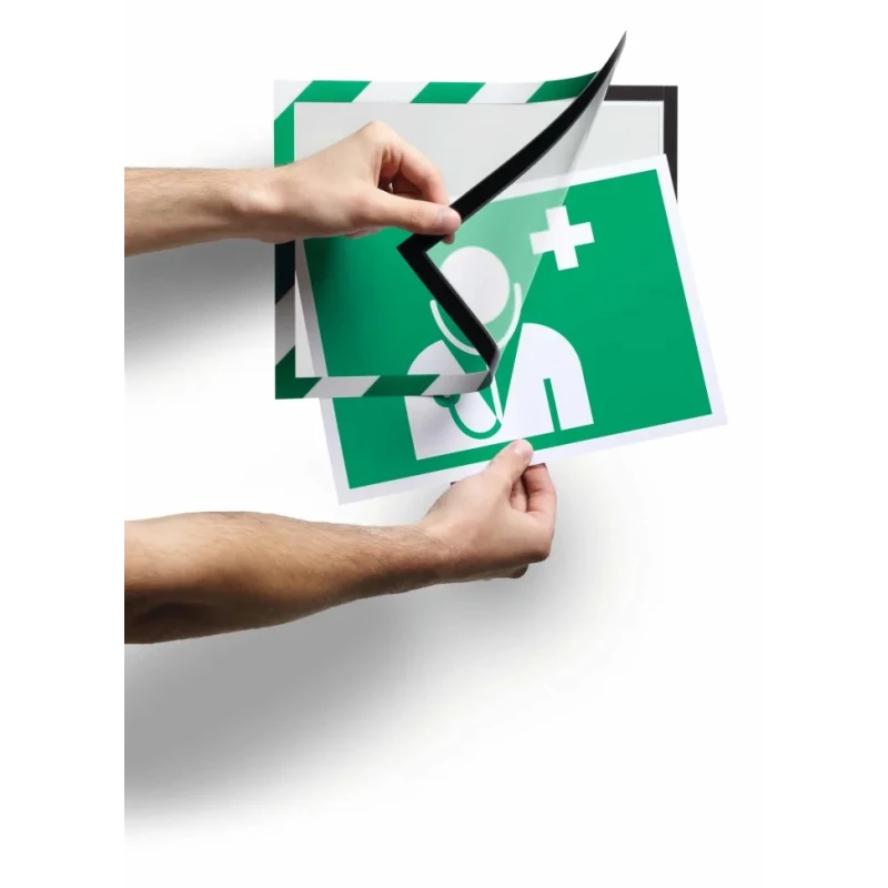 Durable Wall-Mount Frame Green White A4 375mm Height 236mm Width 4944131