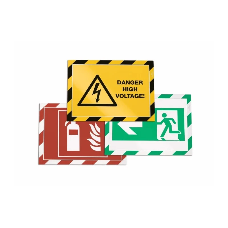 Durable Wall-Mount Frame Green White A4 375mm Height 236mm Width 4944131