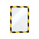 Durable Wall-Mount Adhesive Magnetic A4 Frame Yellow Black Plastic 375mm Height 236mm Width 4944130